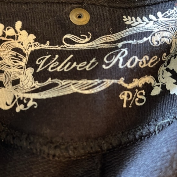 A Velvet rose mid weight  fleece bat wing cocoon open jacket with metal detail - Picture 5 of 7